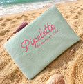 Grande pochette Pipelette vert d’eau