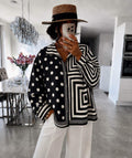 Chemisier noir tendance