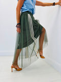 Jupe tulle kaki tendance