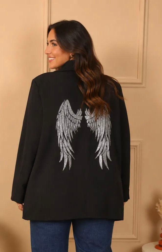 Veste oversize Angel strass