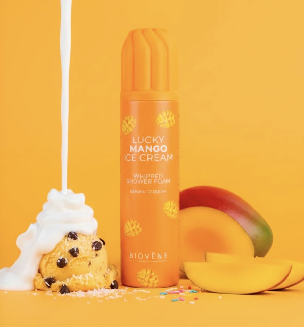 Mousse chantilly lavante mangue ice cream
