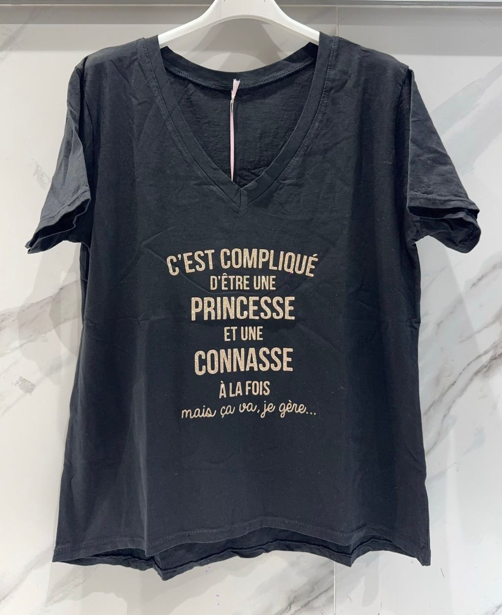 Tee shirt V princesse