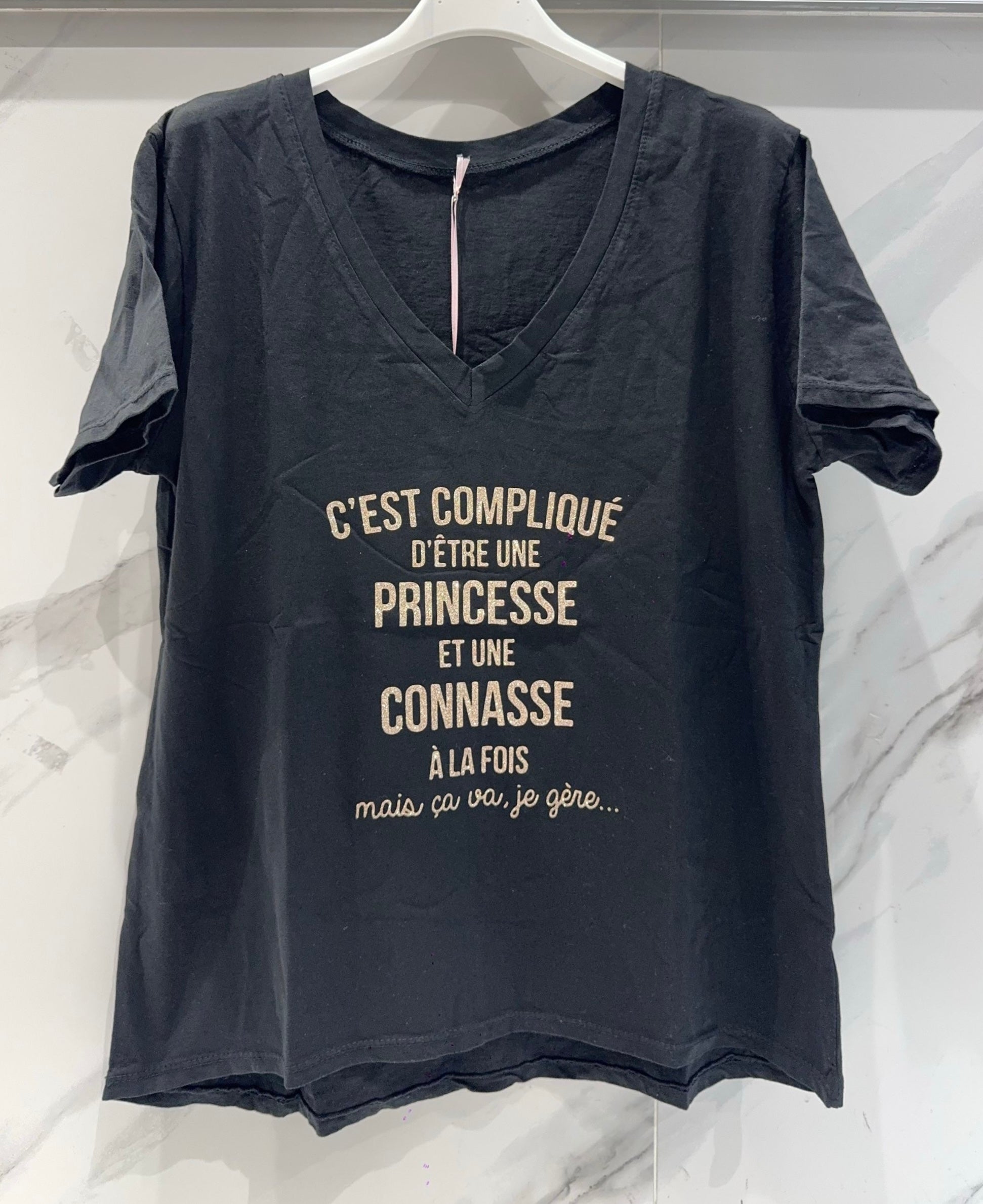 Tee shirt V princesse