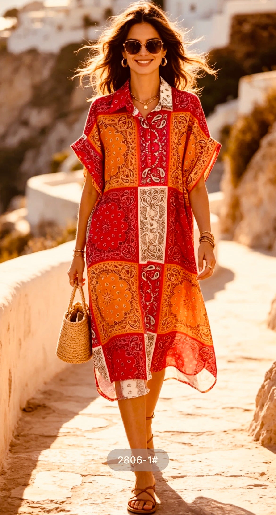 Robe chemise couleurs