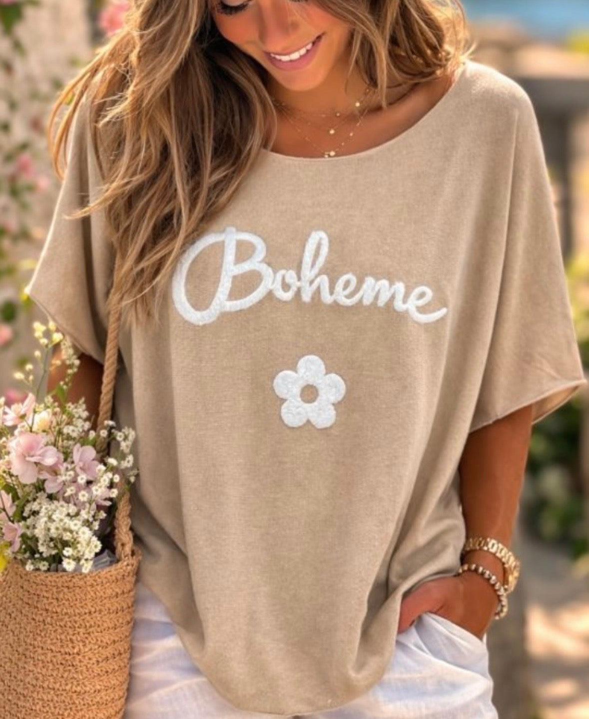Pull tout doux fin Bohème