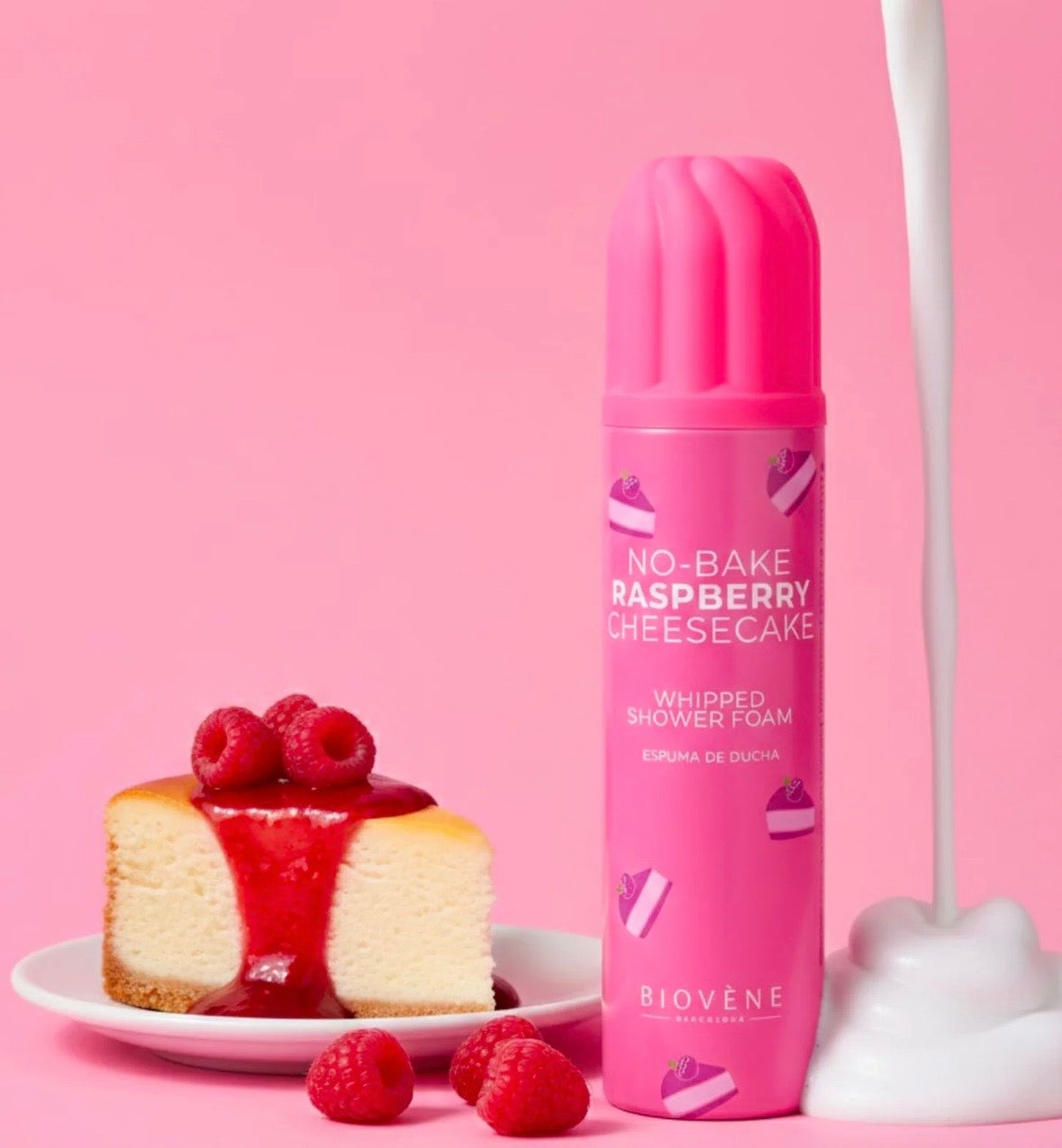 Mousse chantilly lavante cheesecake framboise