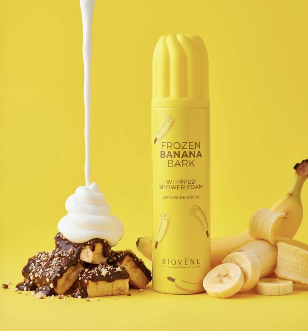 Mousse chantilly lavante banane chocolat